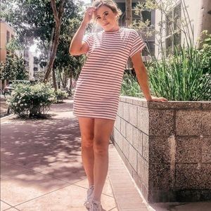 SHEIN Striped Shirt-dress